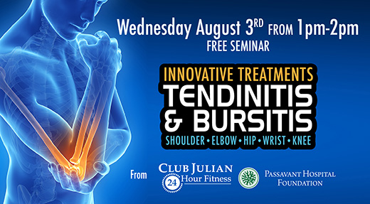 August 3 Tendinitis and Bursitis Seminar