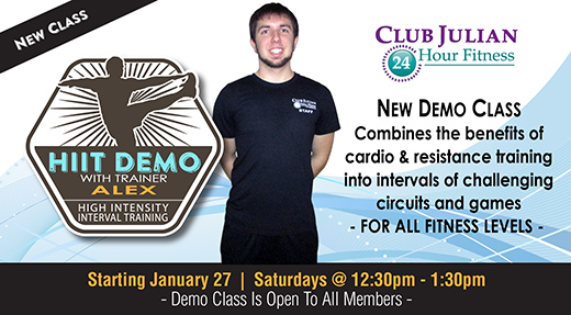 New HIIT DEMO class with Triainer Alex