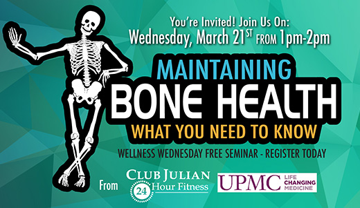 Strong, Healthy Bones Seminar, March 21