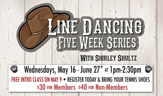 Line Dancing 5-Week Series Starts May 16