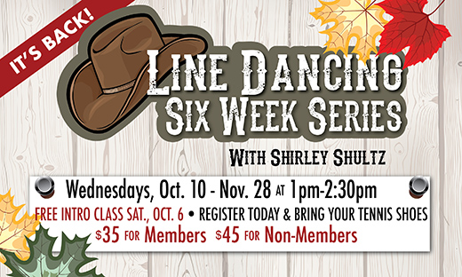 Line Dancing 6-Week Series Starts Oct. 10