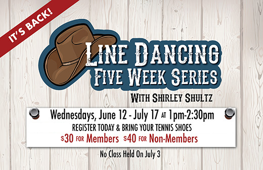 Line Dancing 5-Week Series Starts June 12